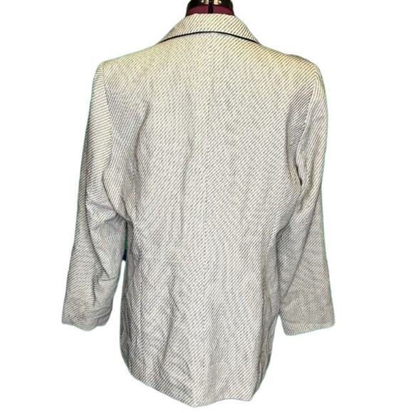 NICOLA Made In Italy Black & White Blazer Jacket Size 14 - Picture 2 of 4